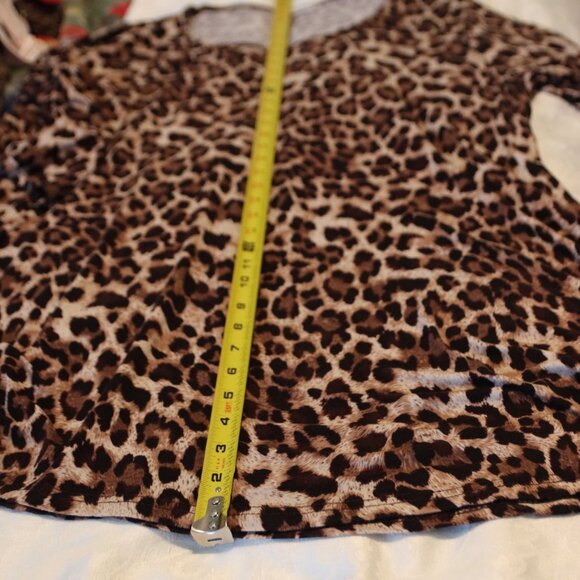 Larace Women's Leopard Print Swing Tunic Sz 5X - Picture 7 of 10
